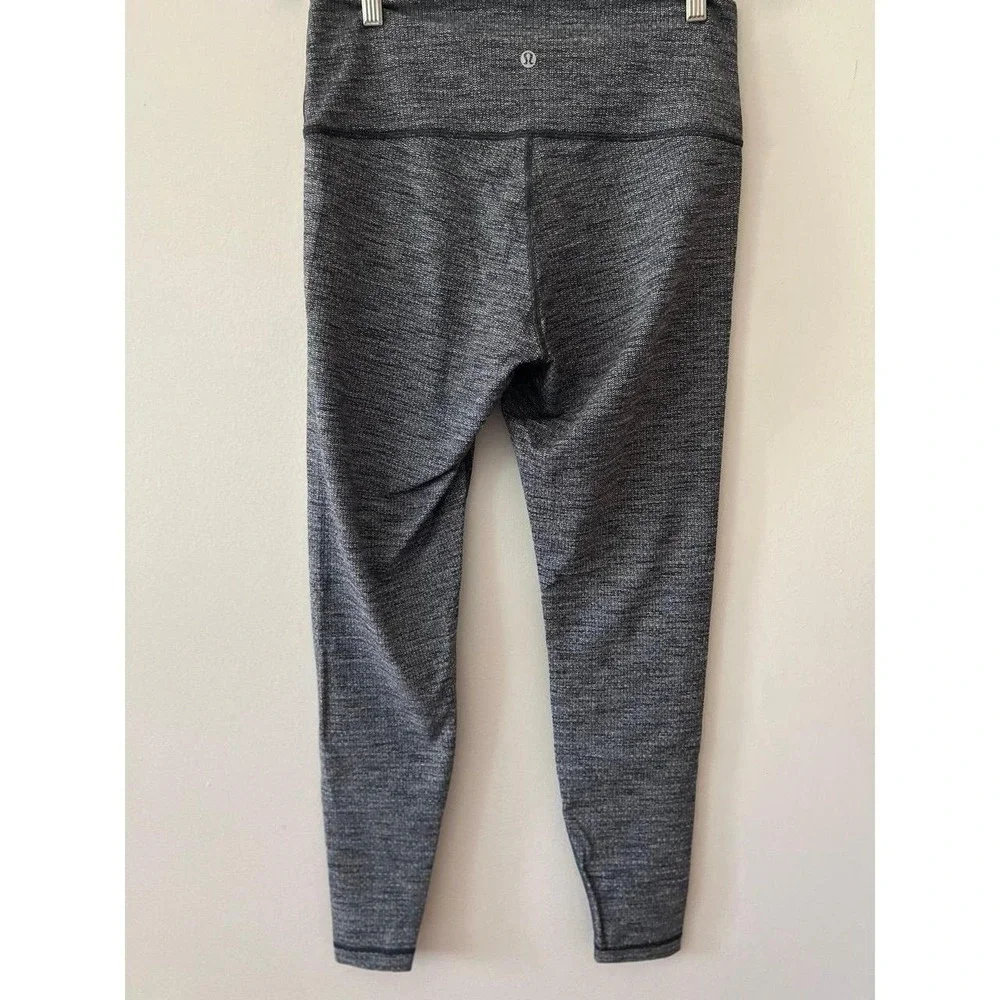 Lululemon Wunder Under Leggings Heathered Herringbone Size 10